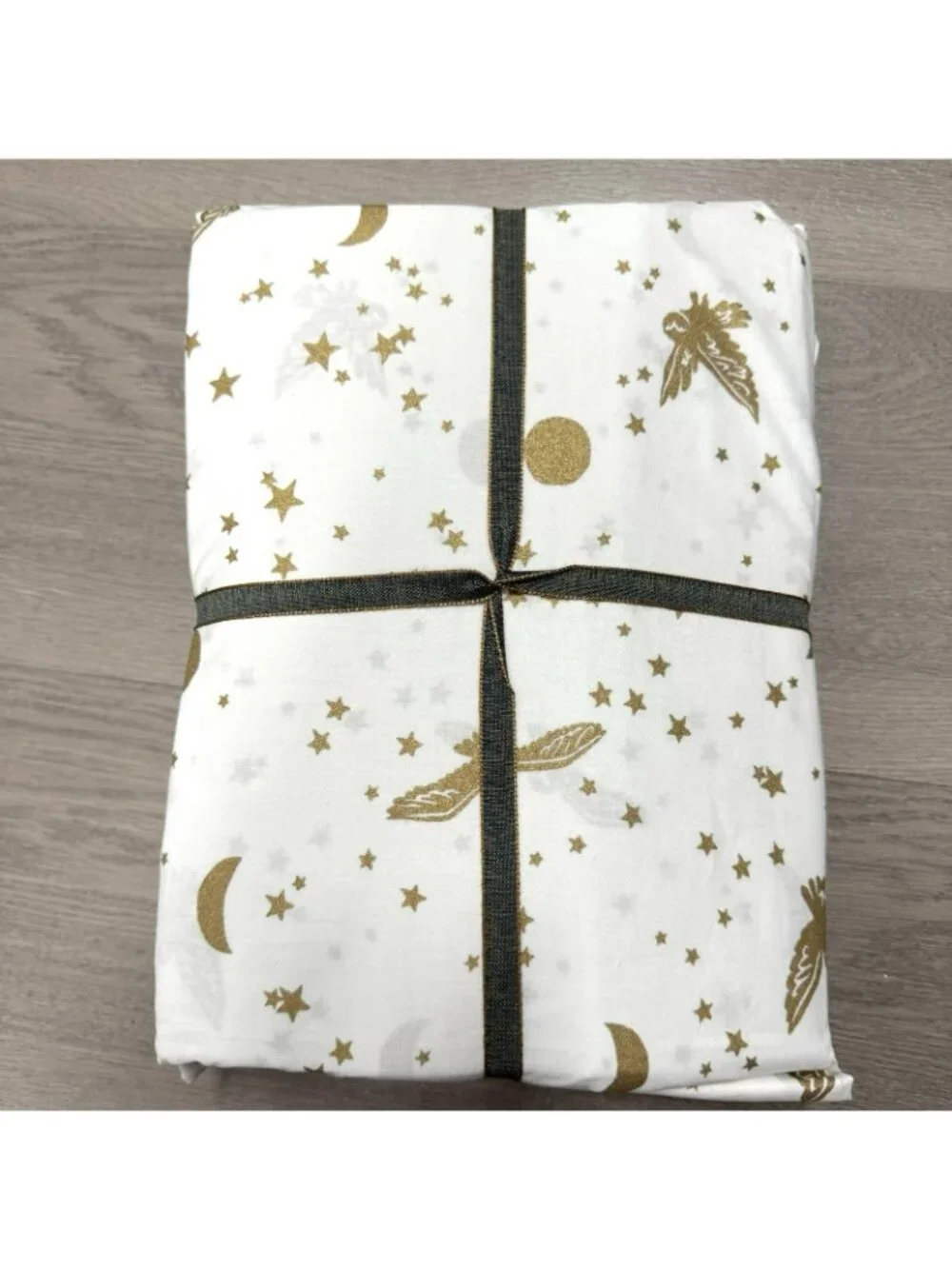 Pottery Barn Harry Potter Enchanted Night Sky Gold Stars & Moon Sheet Set